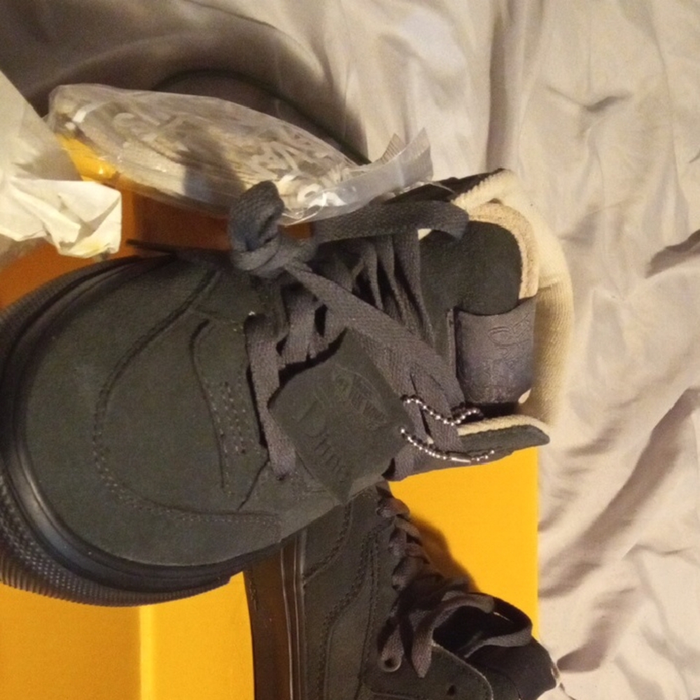 Vans Black and White High-Top Sneakers!